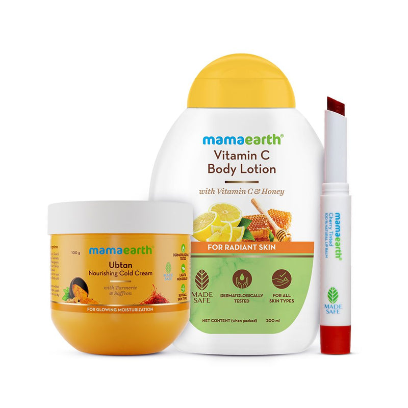 Mamaearth Nourishing Winter Combo, 100g + 200ml + 2g - Buy from Indicrest