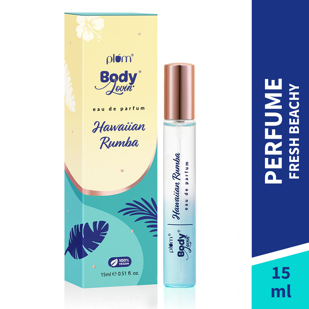 Plum Hawaiian Rumba Eau De Parfum (Perfume) by Plum BodyLovin' | Fresh Beachy Fragrance | Long Lasting | Easy To Carry, 50ml