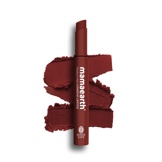 Mamaearth Moisture Matte Longstay Lipstick, 2g | hazelnut brown - Buy from Indicrest