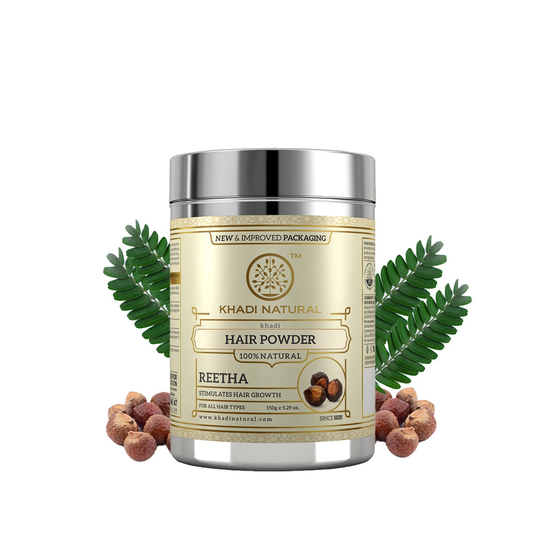 Khadi Natural Organic Reetha Powder For Hair Cleanser - 150gm - Image 5 - Buy from Indicrest