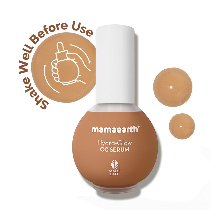 Mamaearth Hydra-Glow CC Serum with Vitamin C & Hyaluronic Acid, Honey, 30ml - Image 6 - Buy from Indicrest