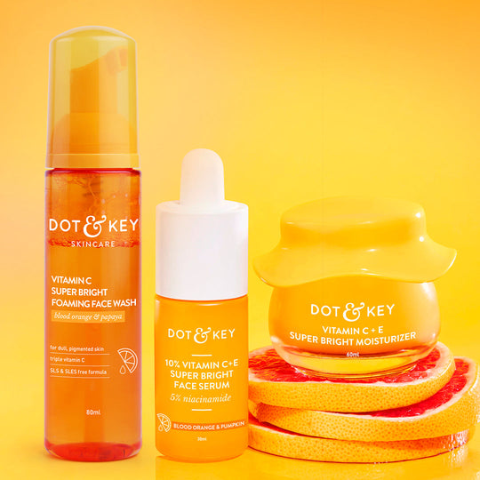 Dot & Key Best of Vitamin C Skincare Trio, (80ml+30ml+60ml) Buy at Indicrest