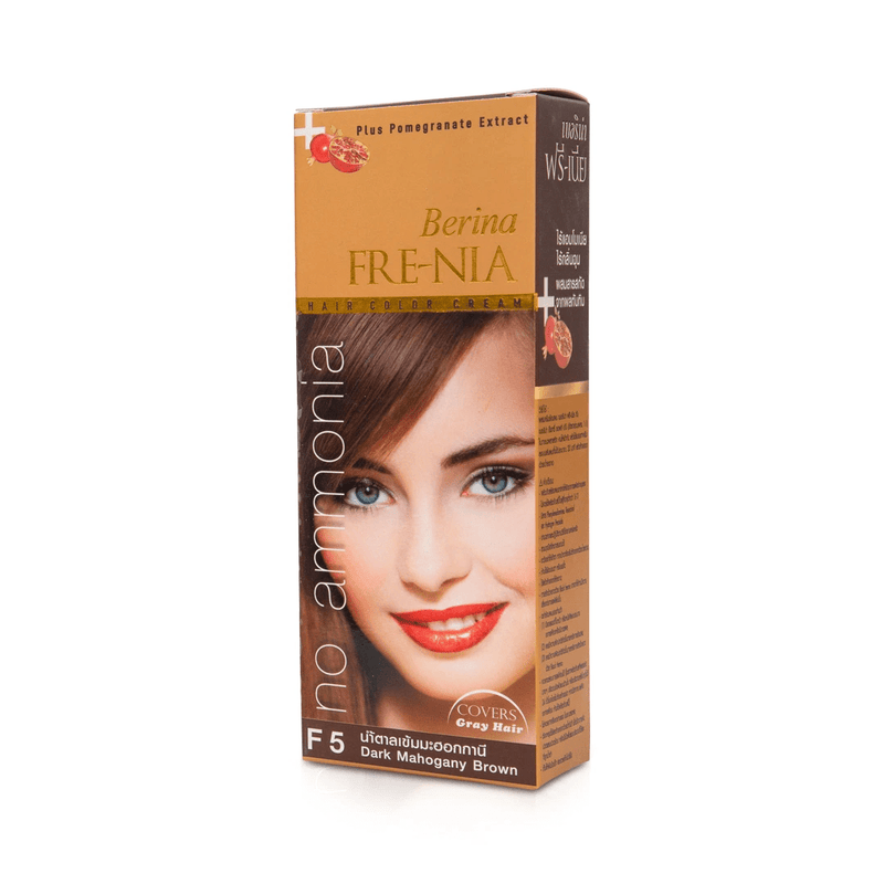 Berina Professional Permanent Ammonia-Free Hair Color Cream F04 Dark Chocolate Brown | Deep, Rich & Long-Lasting Color, F05 Dark Mahogany Brown Buy from Indicrest