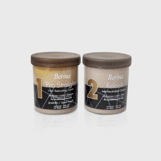 Berina Professional Pro Straight Rebonding Cream | Long-Lasting Straightening for Curly, Wavy & Frizzy Hair, 1000g Buy from Indicrest