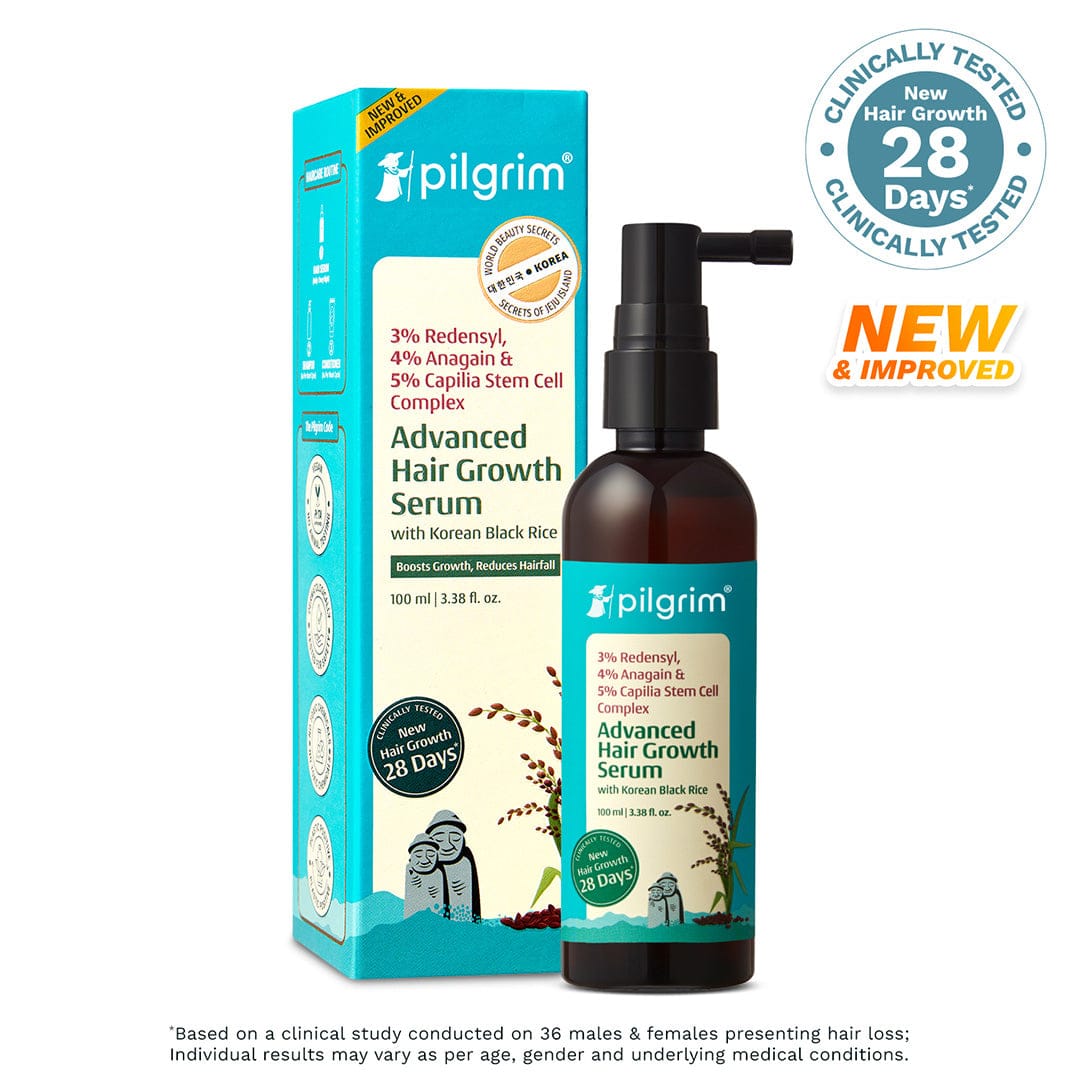 Pilgrim 3% Redensyl, 4% Anagain & 5% Capilia Stem Cell Complex Advanced Hair Growth Serum, 30ml - Image 3 - Buy from Indicrest