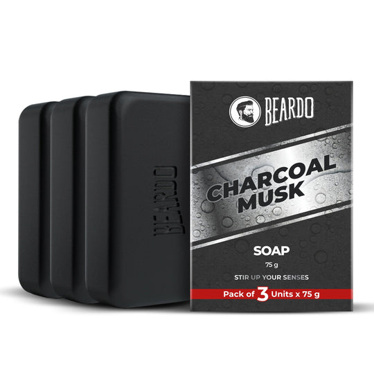 Beardo Charcoal Musk Soap, Pack of 3 - Buy from Indicrest