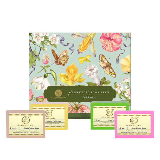 Khadi Natural Ayurvedic Soap Kit Combo Pack Of 4 – 100gm Each - Buy from Indicrest