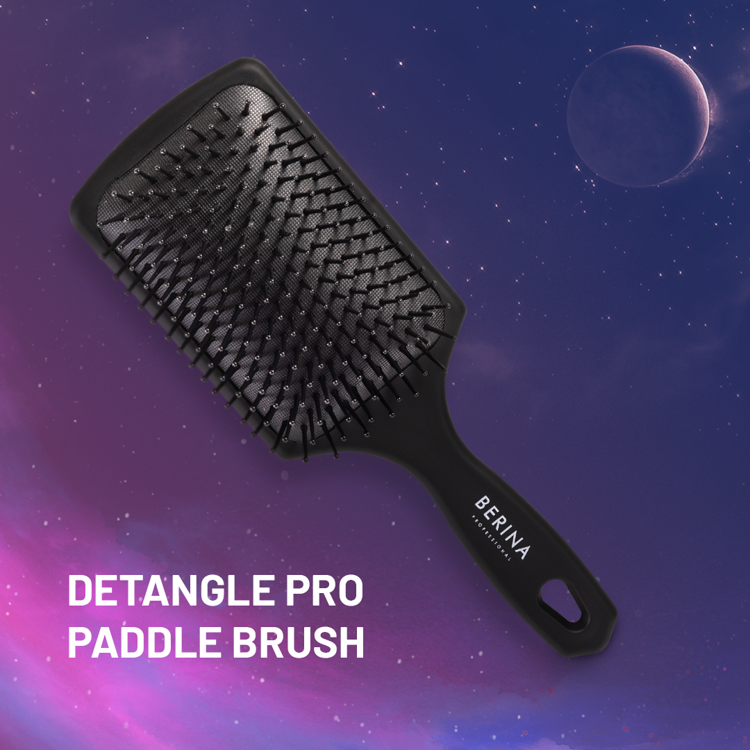 Berina Professional Detangle Pro Paddle Brush | Gentle Detangling Without Breakage or Hair Pull, Brush Buy from Indicrest