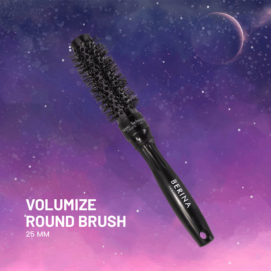 Berina Professional Volumize Round Brush 25mm | Adds Volume & Tight Curls | Ideal for Short Hair, 25 MM Buy from Indicrest