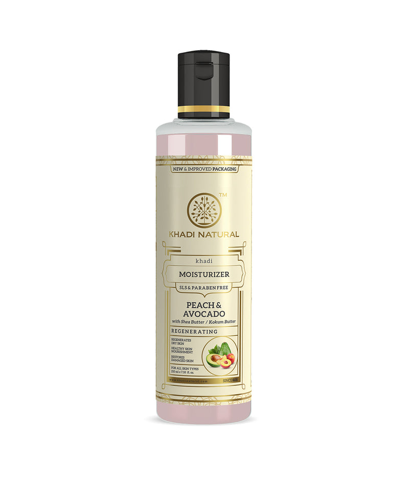 Khadi Natural Peach Avocado Moisturizer with SLS & Paraben Free - 210ml - Buy from Indicrest