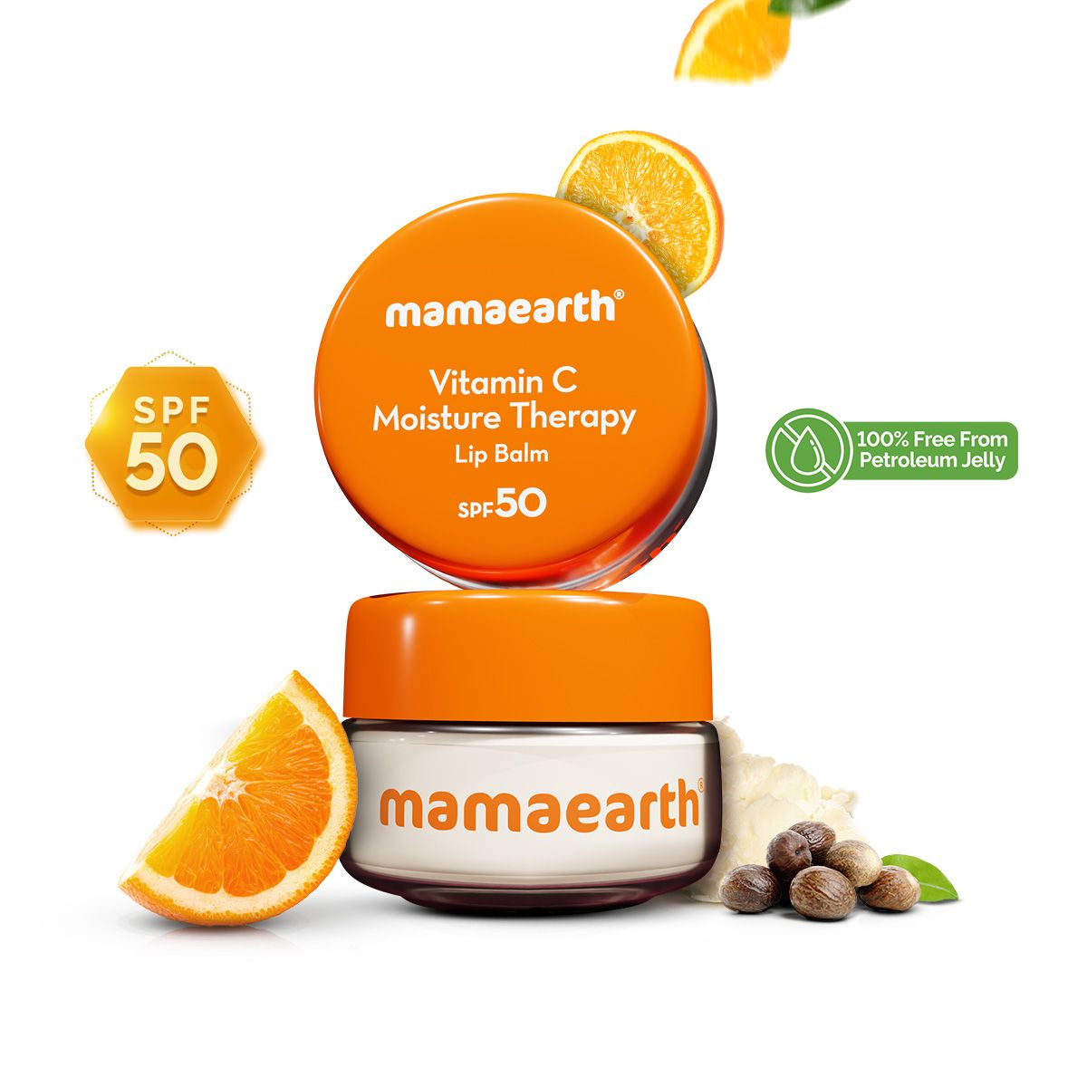 Mamaearth Vitamin C Moisture Therapy Lip Balm SPF 50 with Vitamin C & Honey for Lip Lightening, 15g - Buy from Indicrest