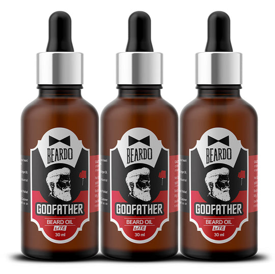 Beardo Godfather Beard oil, Pack of 3 - Buy from Indicrest