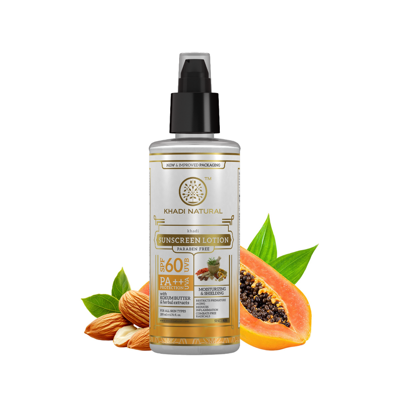 Khadi Natural Sunscreen Moisturising Lotion - SPF 60 - 100ml - Buy from Indicrest