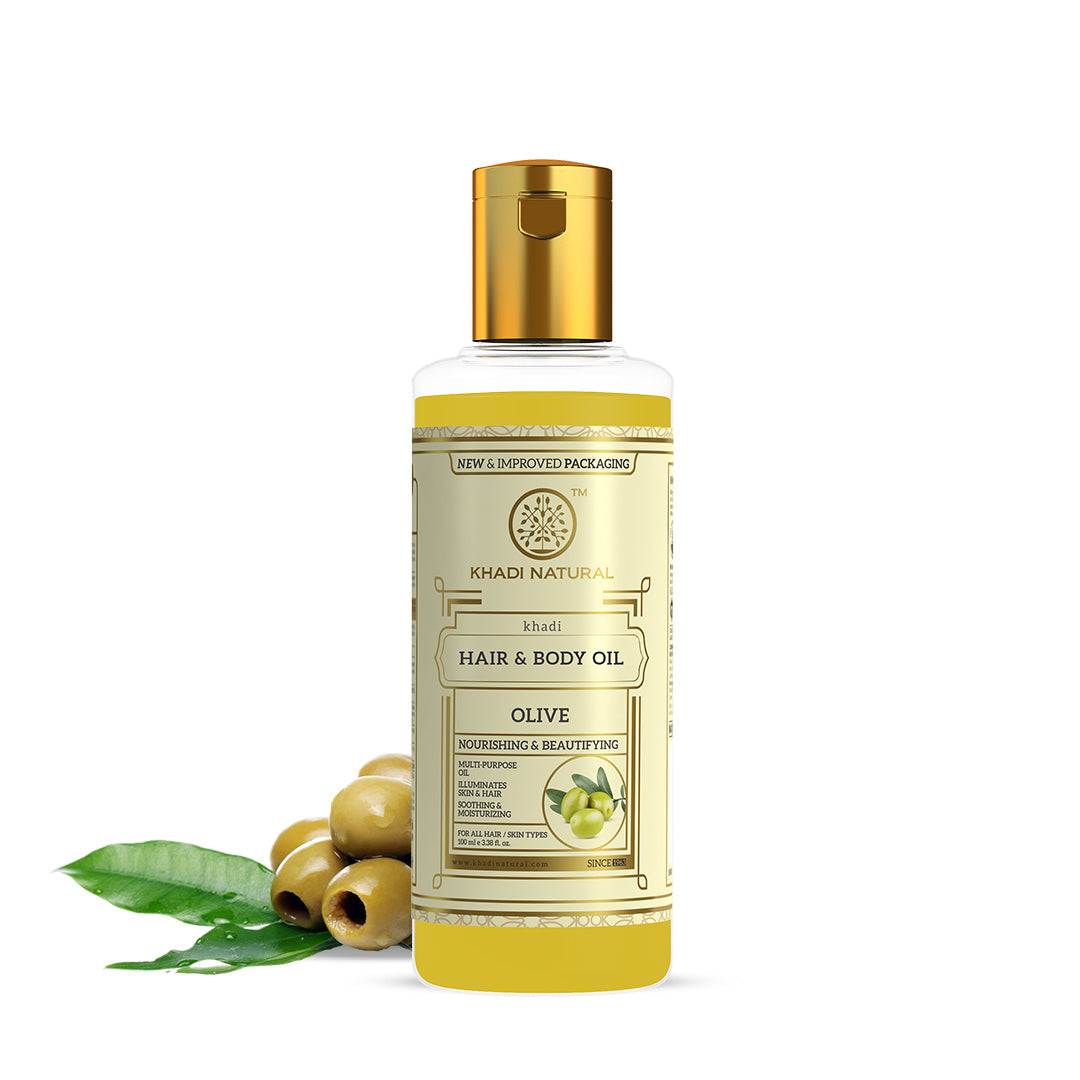 Khadi Natural Olive Oil for Hair & Body - 100ml - Buy from Indicrest