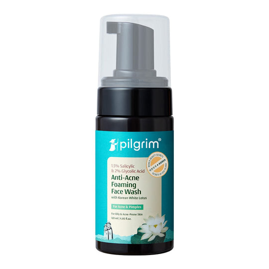 Pilgrim Salicylic & Glycolic Acid Anti-Acne Foaming Face Wash, 120ml - Buy from Indicrest