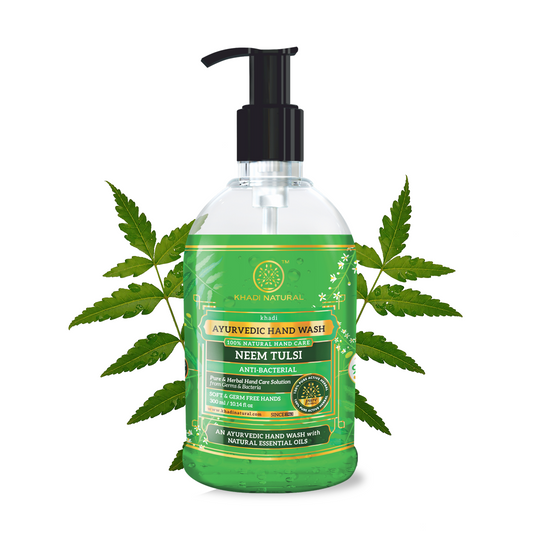 Khadi Natural Anti-Bacterial Neem Tulsi Handwash - 300ml - Buy from Indicrest