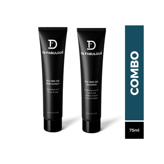 De Fabulous Tea Tree Oil Hair Shampoo 75ml and Masque 75ml combo - Buy from Indicrest