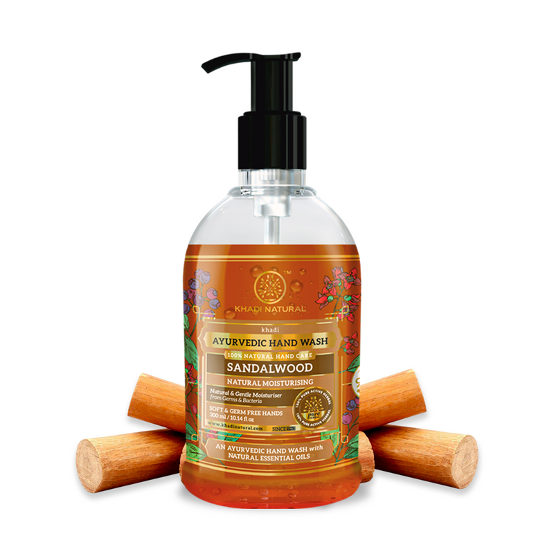 Khadi Natural Moisturizing Sandalwood Handwash - 300ml - Buy from Indicrest