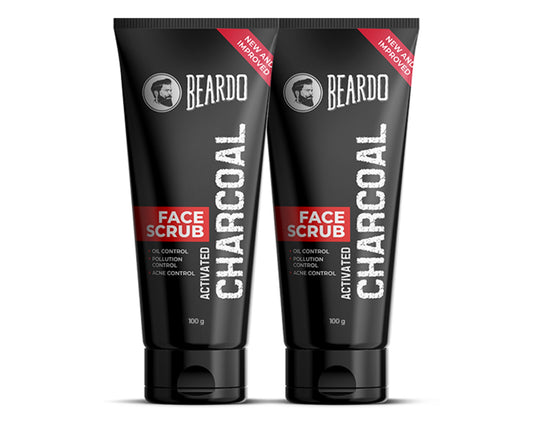 Beardo Activated Charcoal Face Scrub, Pack of 2 - Buy from Indicrest