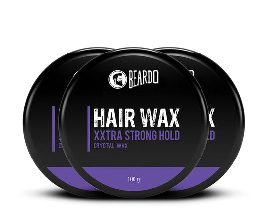 Beardo Hair Wax XXTRA STRONGHOLD Crystal Wax, Pack of 3 - Buy from Indicrest