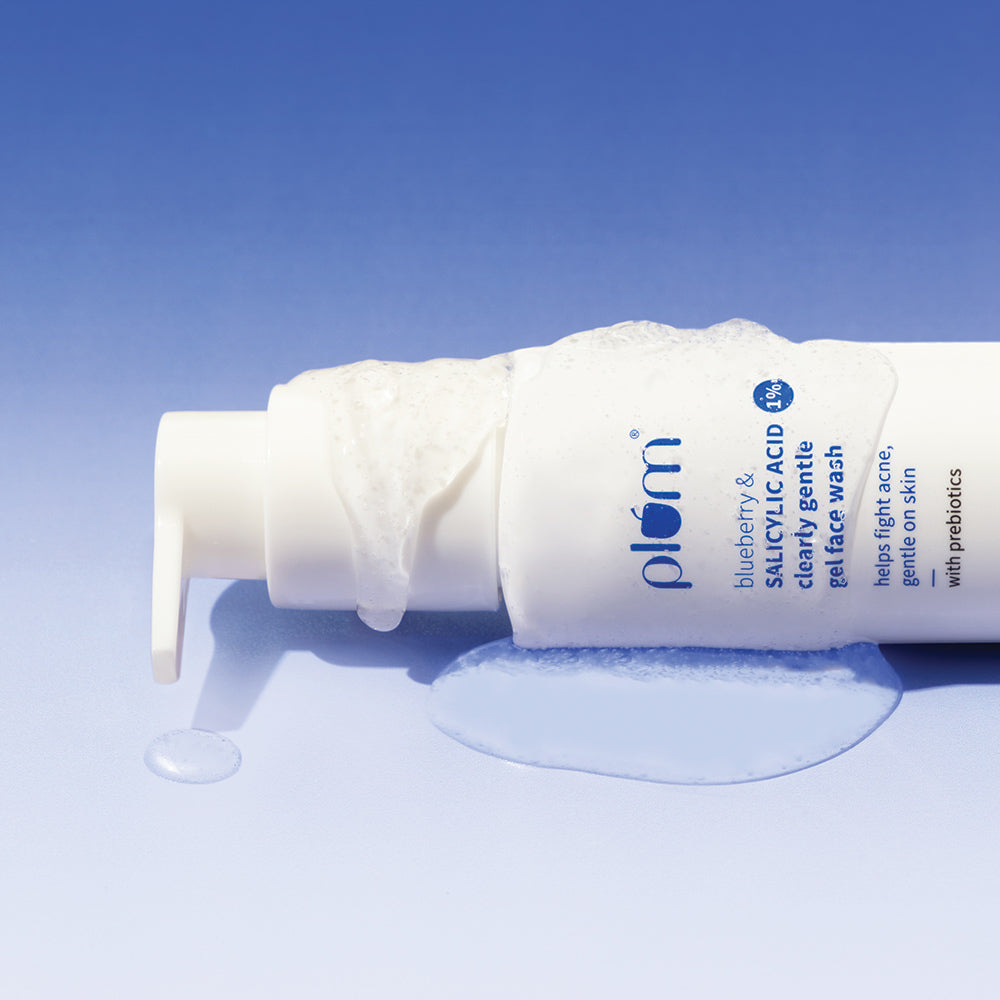Plum Plum 1% Salicylic Acid Clearly Gentle Gel Face Wash with Blueberry 100ml