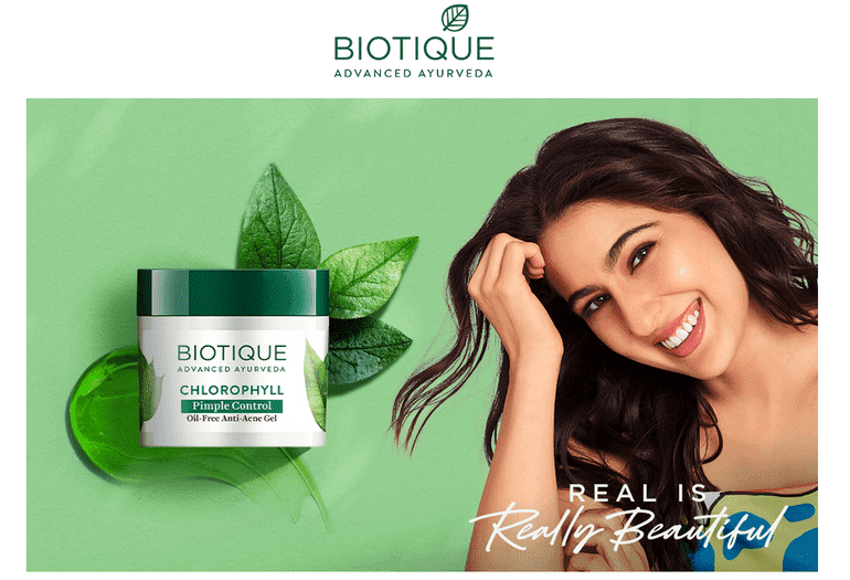 Biotique Chlorophyll Pimple control oil free anti-acne gel, 50g - Image 2 - Buy from Indicrest