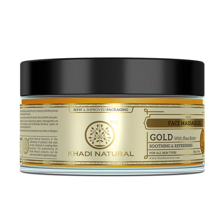 Khadi Natural Gold Face Massage Gel - 50gm - Image 5 - Buy from Indicrest