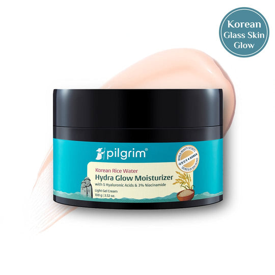 Pilgrim Korean Rice Water Hydra Glow Moisturizer, 100g - Buy from Indicrest