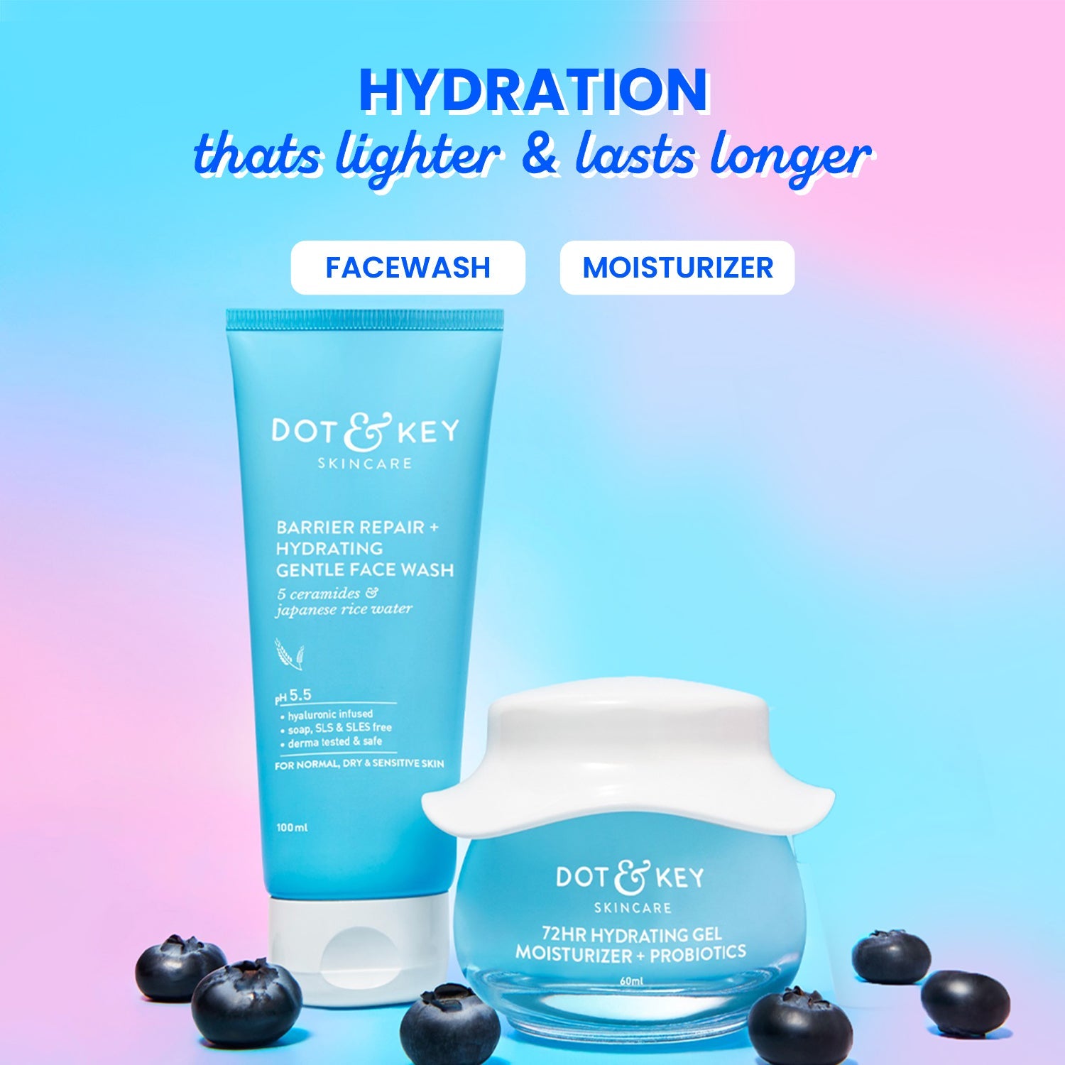 Dot & Key High On Hydration Combo, 100ml+60ml