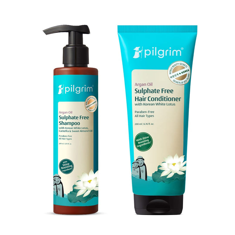 Pilgrim K-Beauty Shampoo + Conditioner Combo, Shampoo 200ml + Conditioner 200ml - Buy from Indicrest