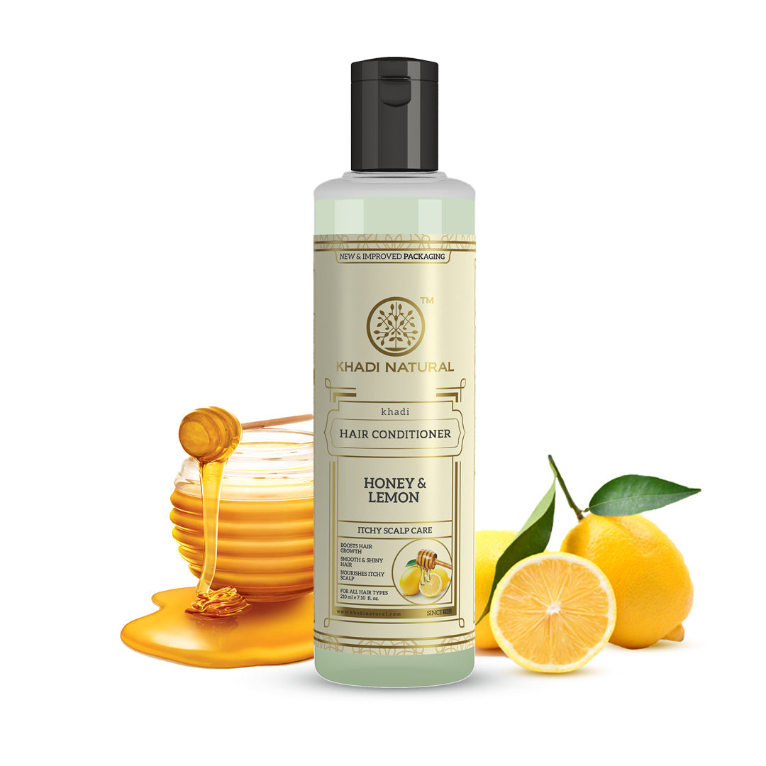 Khadi Natural Honey & Lemon Hair Conditioner - 210ml - Image 6 - Buy from Indicrest
