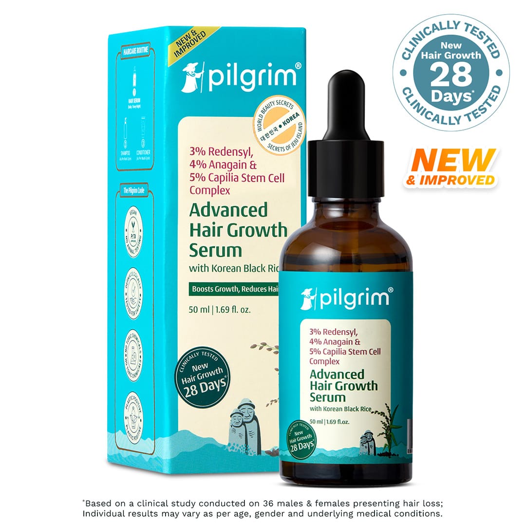 Pilgrim 3% Redensyl, 4% Anagain & 5% Capilia Stem Cell Complex Advanced Hair Growth Serum, 30ml - Image 2 - Buy from Indicrest