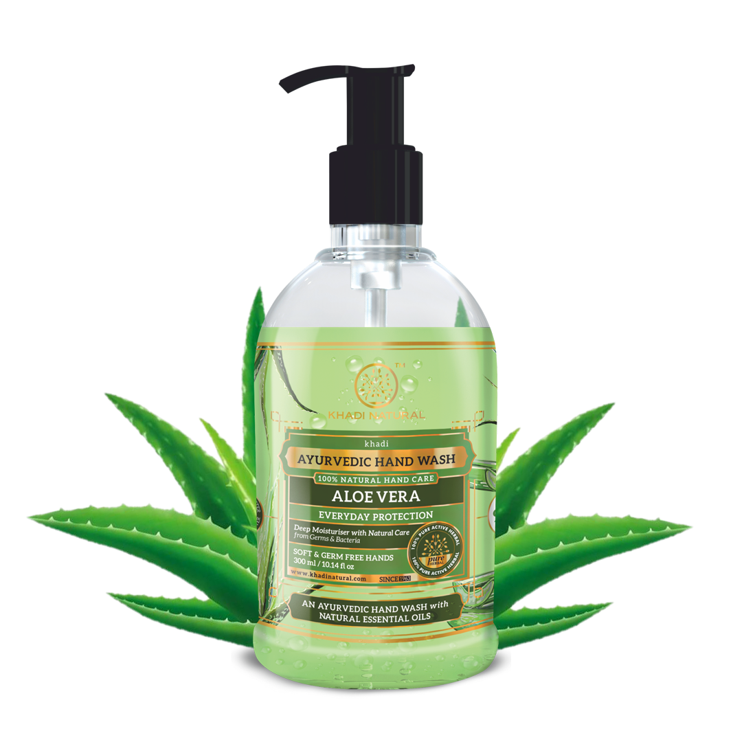 Khadi Natural Everyday Protection Aloe Vera Handwash - 300ml - Buy from Indicrest