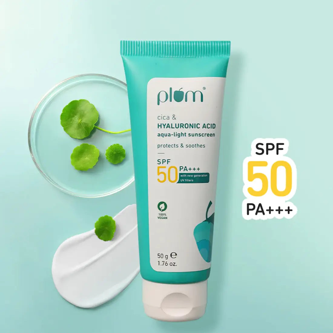 Plum Cica & Hyaluronic Acid SPF 50 Sunscreen 50g