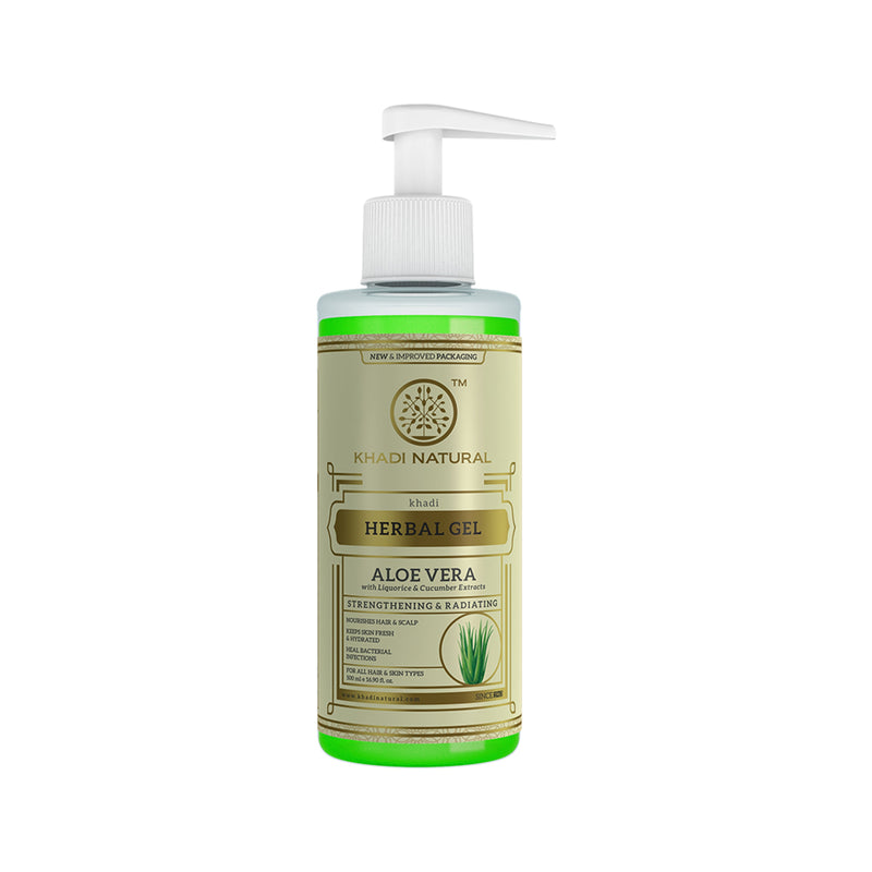 Khadi Natural Aloe Vera Gel With Liquorize & Cucumber Extracts - 500ml - Buy from Indicrest