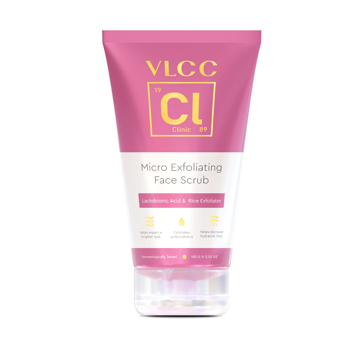 VLCC Micro Exfoliating Face Scrub - 100 g - With Lactobionic Acid and Rice Exfoliator - Buy from Indicrest