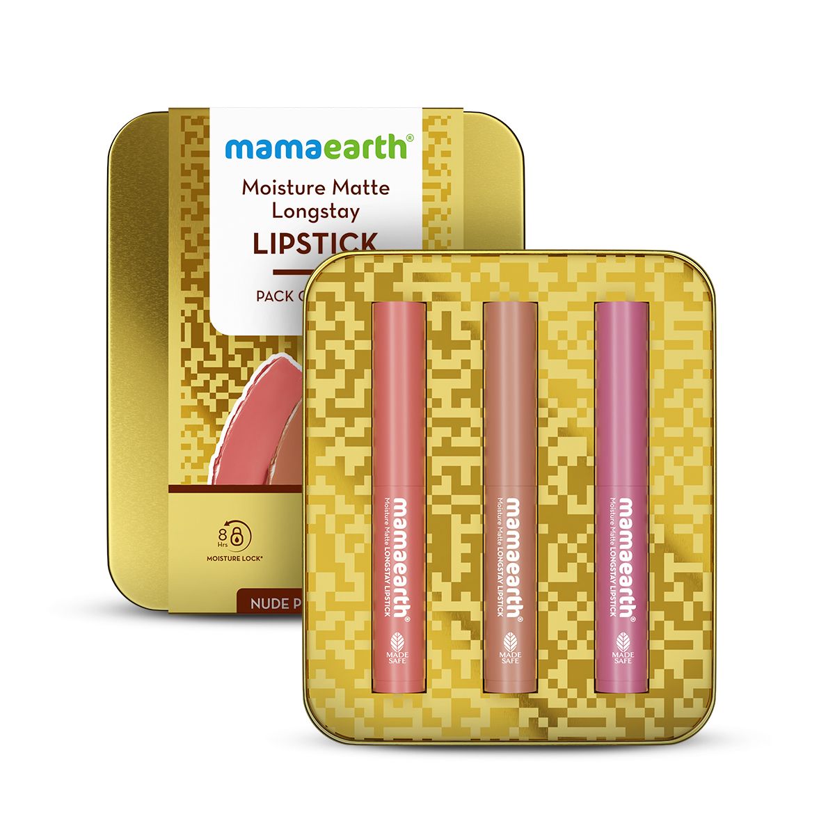 Mamaearth Moisture Matte Long Stay Lipstick Gift Set, Nude Perfection - Image 7 - Buy from Indicrest