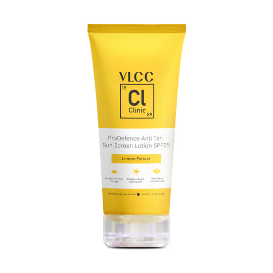 VLCC ProDefence Anti Tan Sun Screen Lotion - Spf25 -100 g - With Lemon Extract - Buy from Indicrest
