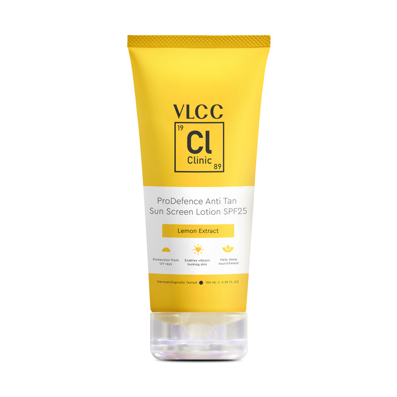 VLCC ProDefence Anti Tan Sun Screen Lotion - Spf25 -100 g - With Lemon Extract - Buy from Indicrest