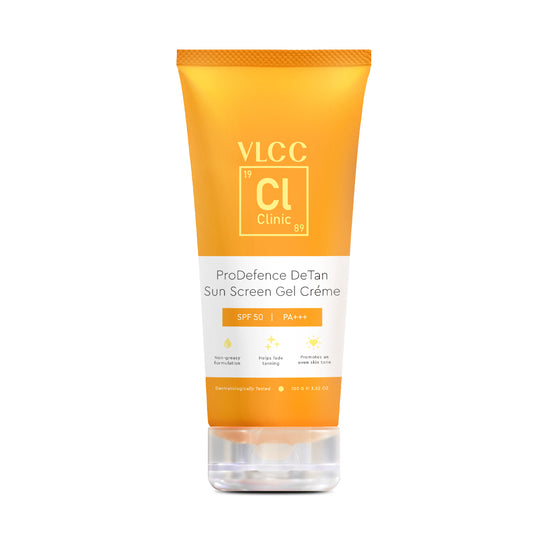 VLCC ProDefence De Tan SPF 50 PA+++ Sun Screen Gel Crème - 100 g - Buy from Indicrest