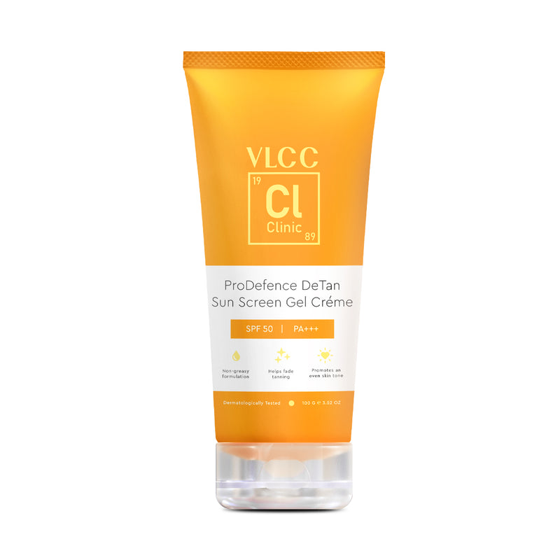 VLCC ProDefence De Tan SPF 50 PA+++ Sun Screen Gel Crème - 100 g - Buy from Indicrest