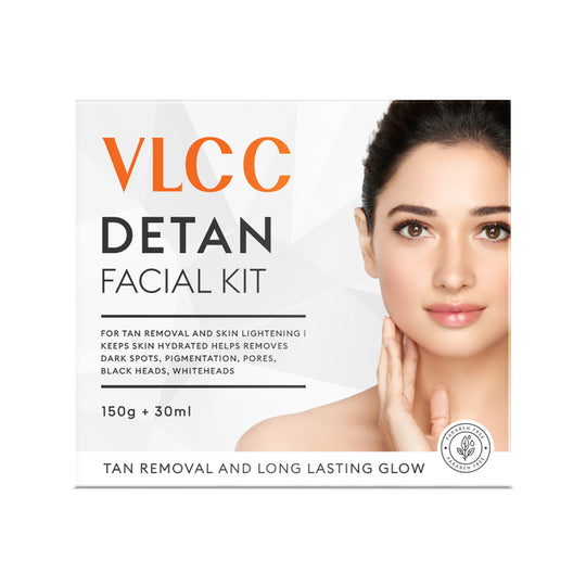 VLCC De-tan Facial Kit - 180g - For Tan Removal and Skin Lightening - Buy from Indicrest