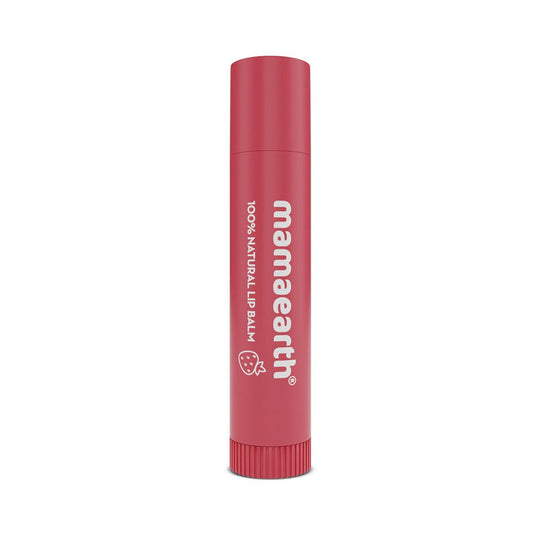 Mamaearth Nourishing Tinted 100% Natural Lip Balm with Vitamin E and Strawberry for Dry & Chapped Lips, 4g - Buy from Indicrest