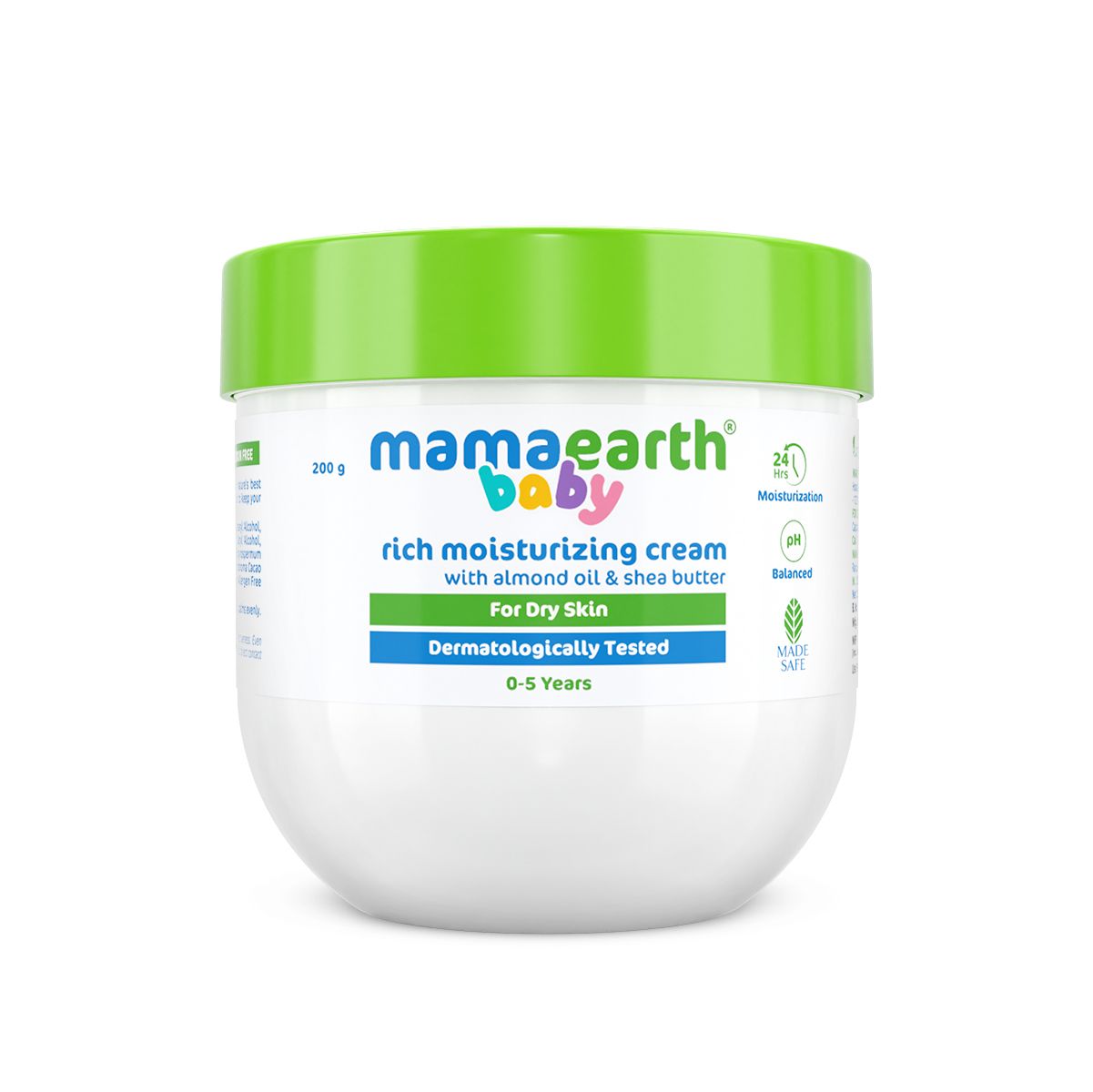 Mamaearth Rich Moisturizing Cream With Almond Oil & Shea Butter For Dry Skin, 200g - Image 7 - Buy from Indicrest
