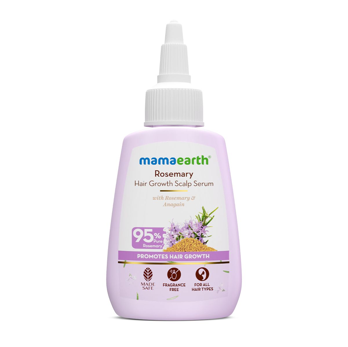 Mamaearth Rosemary Hair Growth Scalp Serum with 95% Pure Rosemary Oil Extract & 4% Anagain, 50ml - Image 7 - Buy from Indicrest