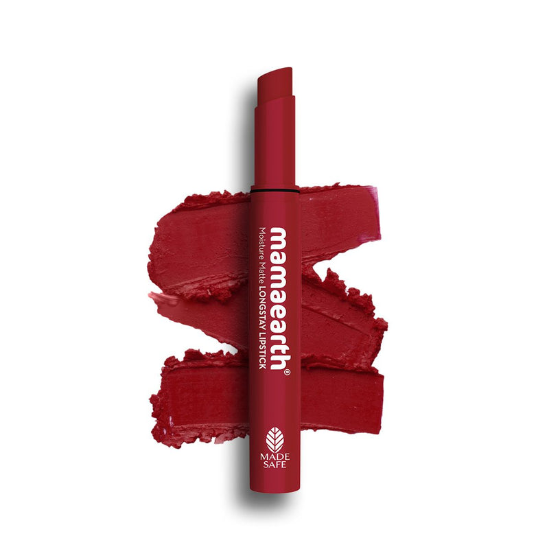 Mamaearth Moisture Matte Longstay Lipstick, 2g | Cherry Punch - Buy from Indicrest