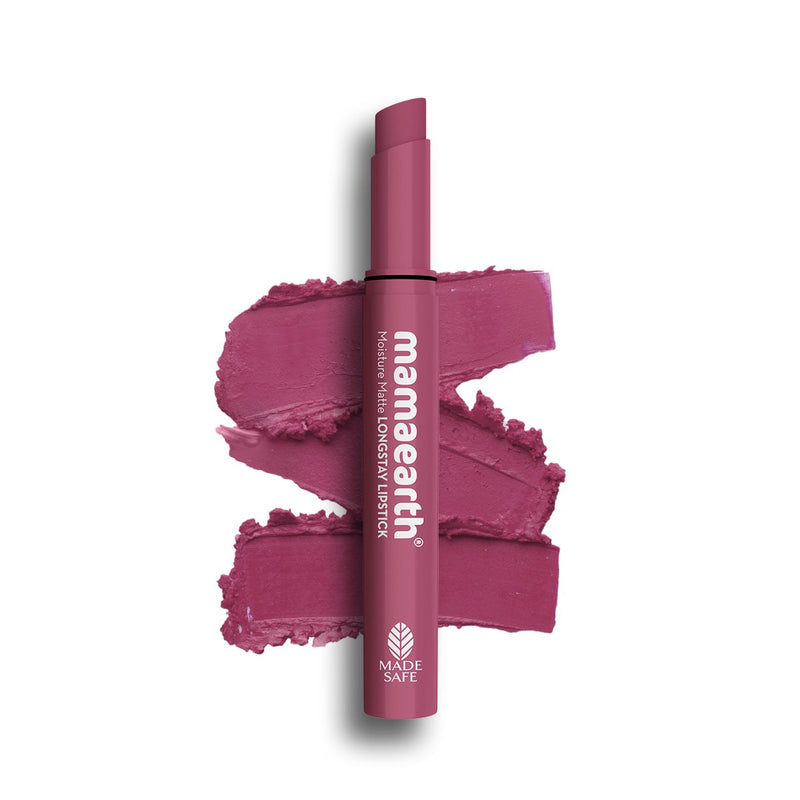 Mamaearth Moisture Matte Long Stay Lipstick, 2g | Pink Tulip - Buy from Indicrest