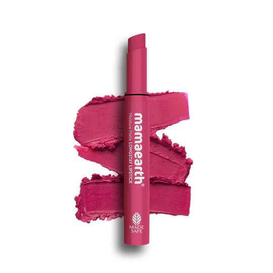 Mamaearth Moisture Matte Long Stay Lipstick, 2g | Candyfloss Pink - Buy from Indicrest
