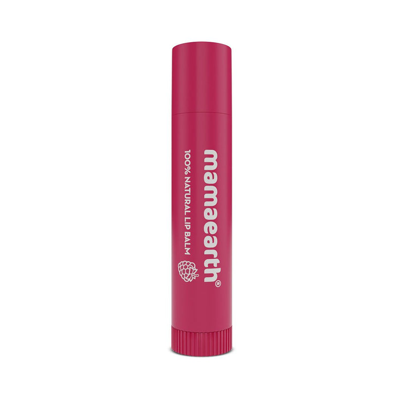 Mamaearth Nourishing Tinted 100% Natural Lip Balm with Vitamin E and Raspberry for Dry & Chapped Lips, 4g - Buy from Indicrest