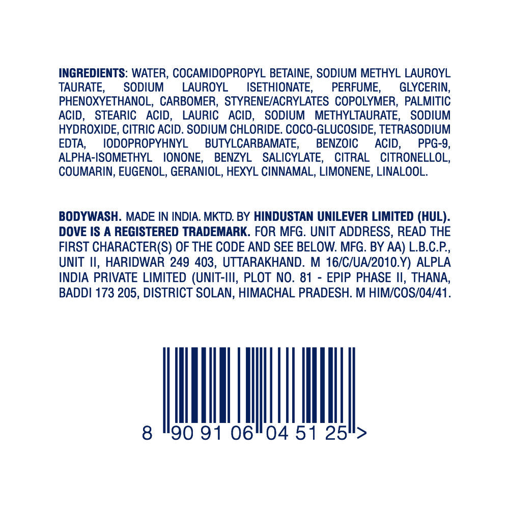 Dove Gentle Exfoliating Nourishing Body Wash, 250ml Buy at Indicrest Image 10